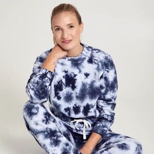 SoulCycle cropped tie dye women’s sweatshirt